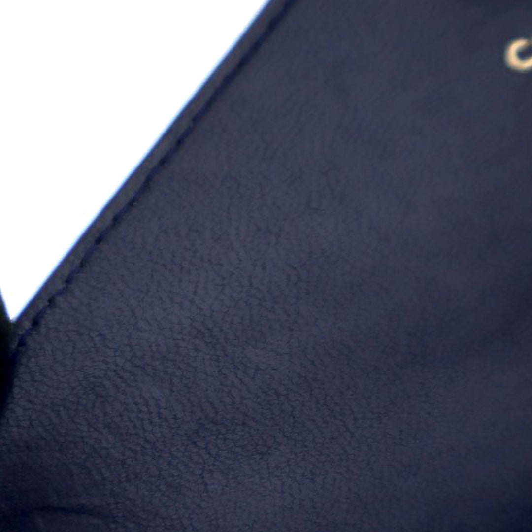 Chanel Reversed Chevron Cuir d’agneau Wallet on Chain