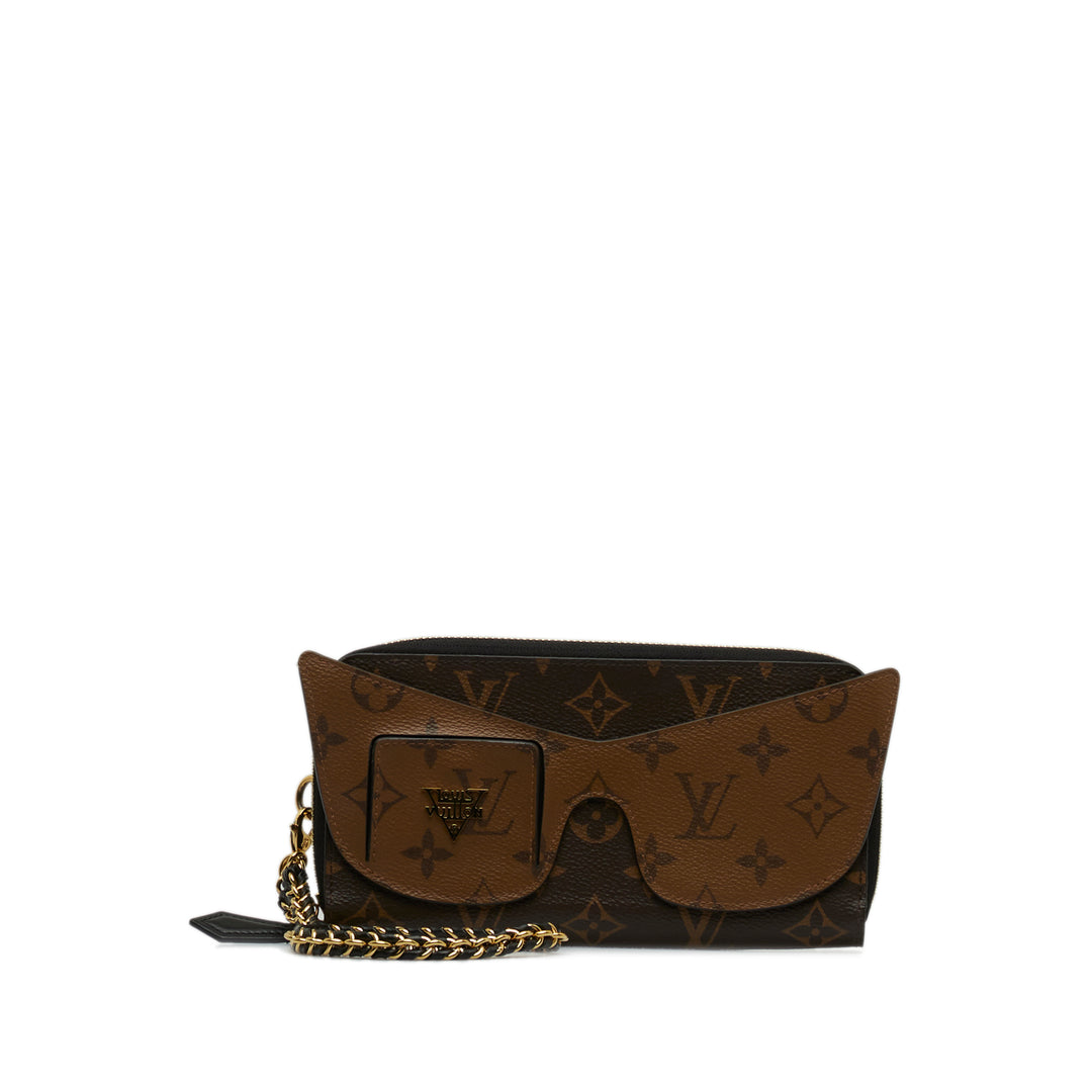 Monogram Reverse Zippy Wallet Shades Brown - Gaby Paris