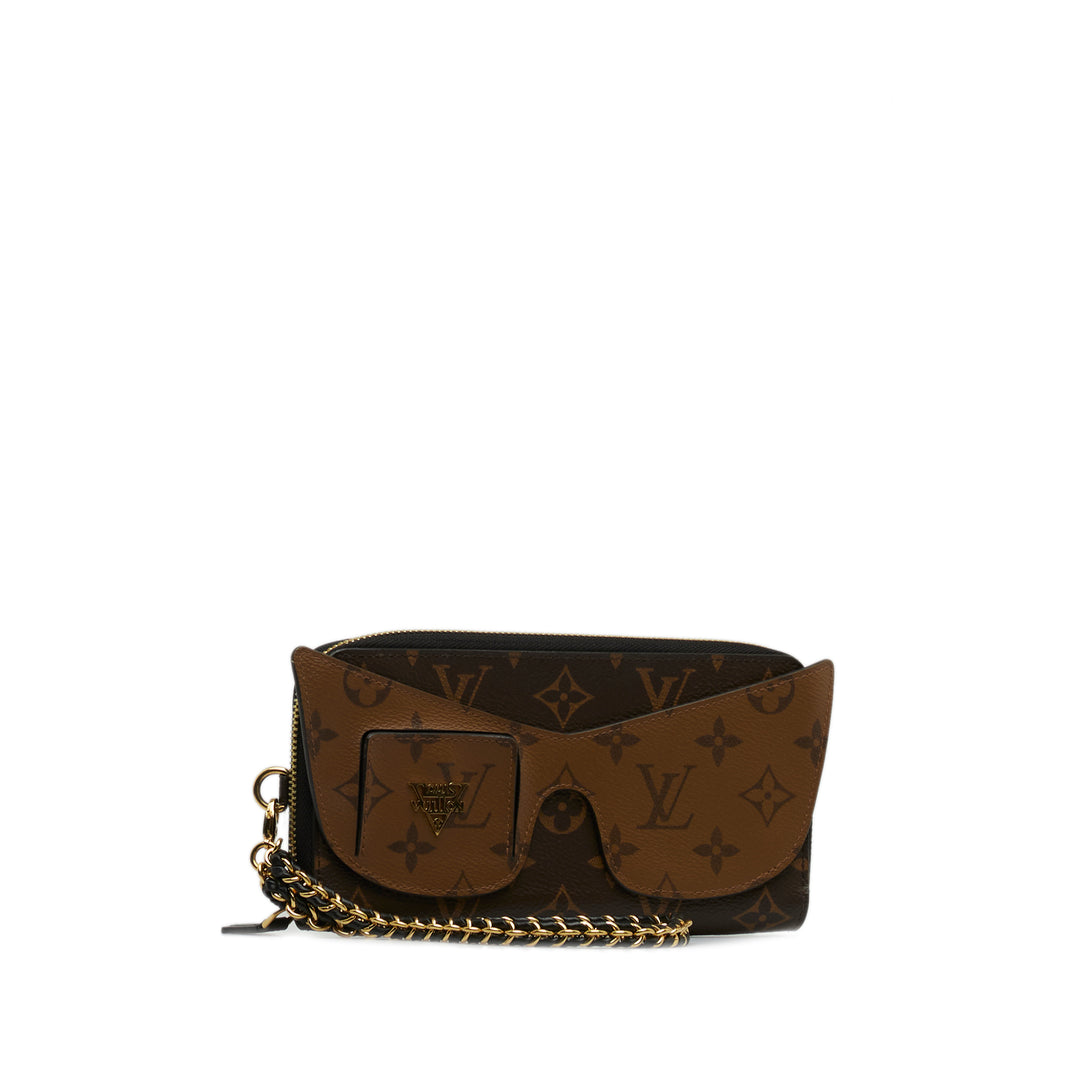 Monogram Reverse Zippy Wallet Shades Brown - Gaby Paris