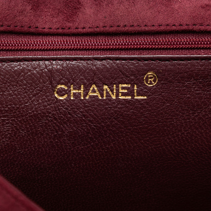 Chanel CC Matelassé Daim Diamond Rabat intégral