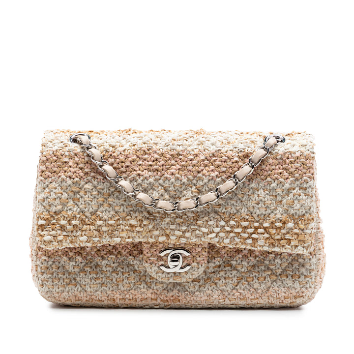 Chanel Medium Classic Tweed Double rabat