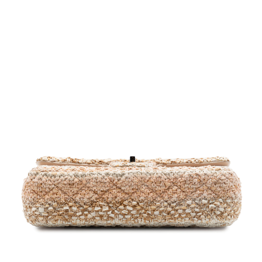 Chanel Medium Classic Tweed Double rabat