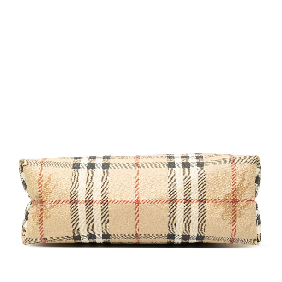 Burberry Haymarket Check Coated Toile Pochette