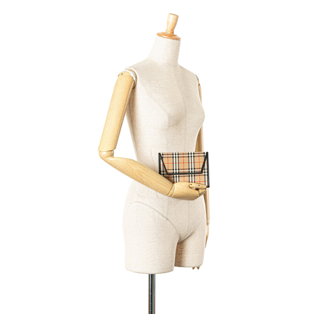 Haymarket Check Canvas Notebook Cover Brown - Gaby Paris