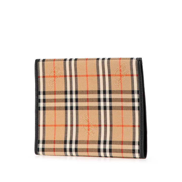 Haymarket Check Canvas Notebook Cover Brown - Gaby Paris
