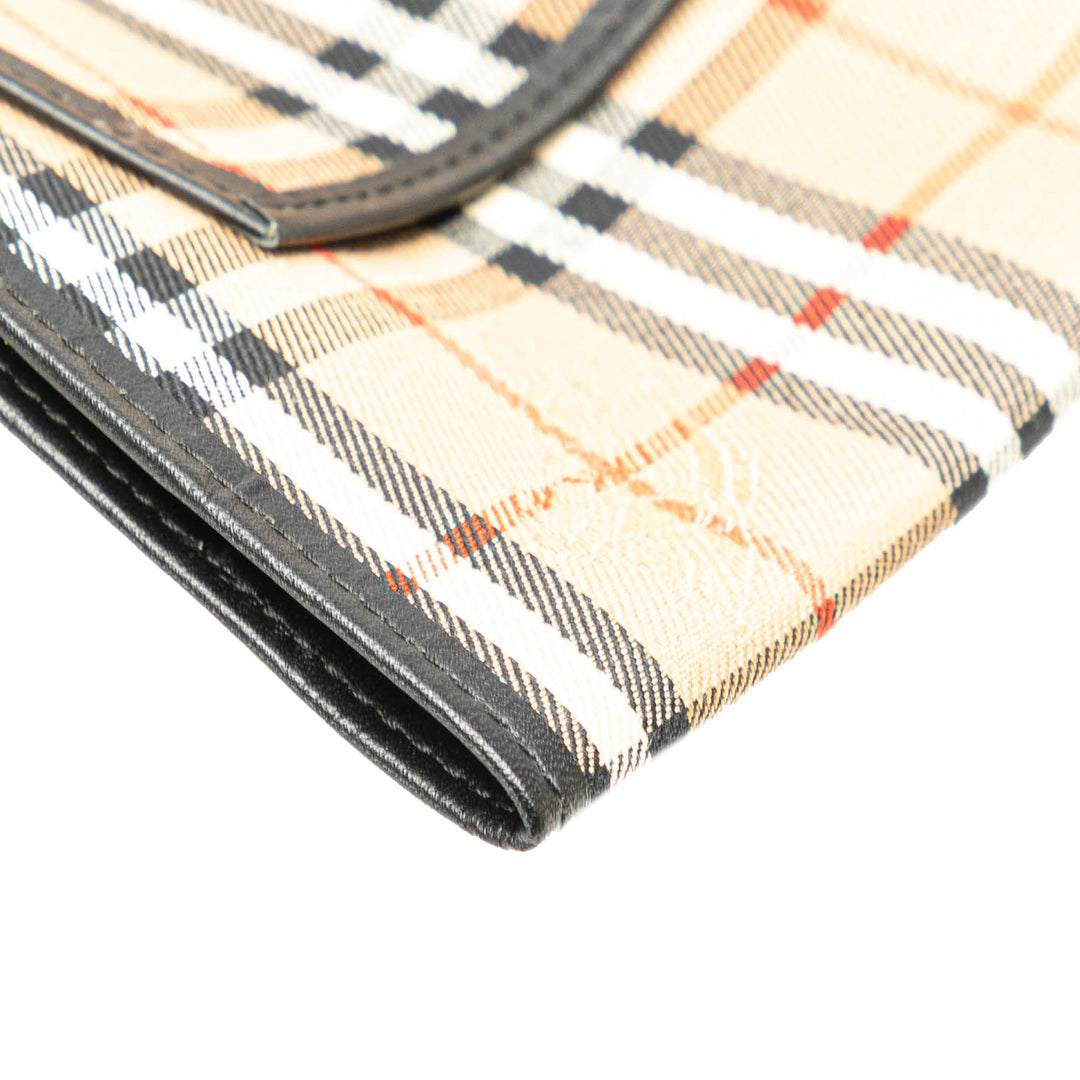 Haymarket Check Canvas Notebook Cover Brown - Gaby Paris