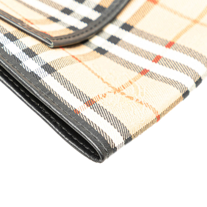 Haymarket Check Canvas Notebook Cover Brown - Gaby Paris