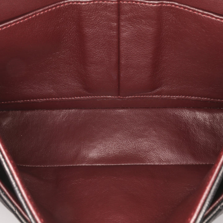 Small Classic Lambskin Double Flap Black - Gaby Paris