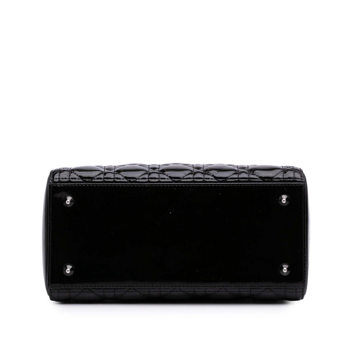 Medium Patent Cannage Lady Dior Black - Gaby Paris