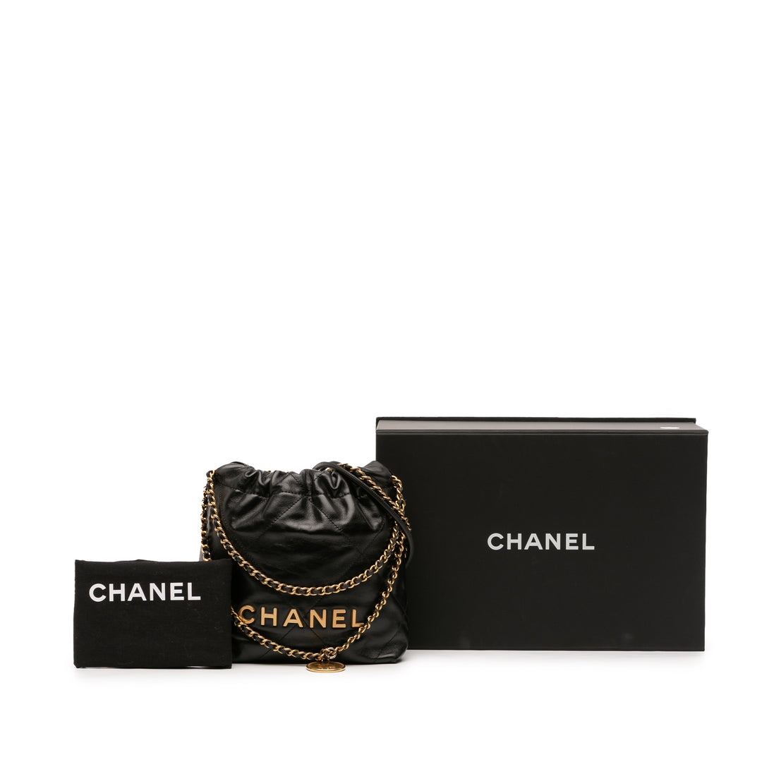 Chanel Mini brillant Cuir de veau 22 Sac à main
