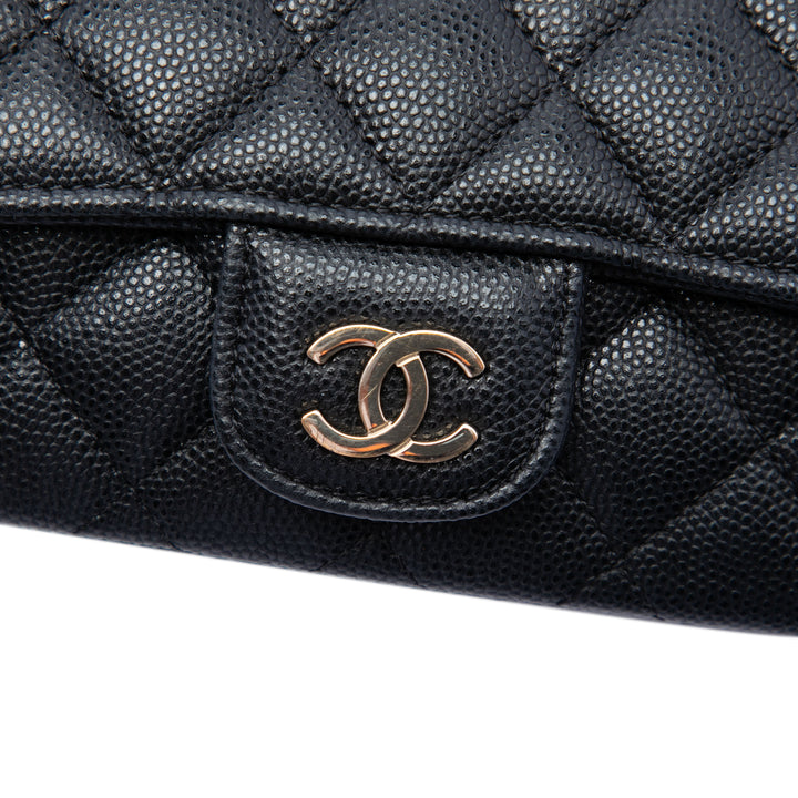 Chanel CC Matelassé Sunglasses Étui avec chaîne Cuir caviar Noir – vue 5 – GABY PARIS