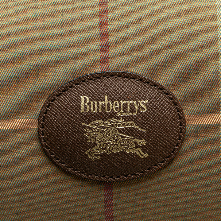 Vintage Check Canvas Travel Bag Brown - Gaby Paris