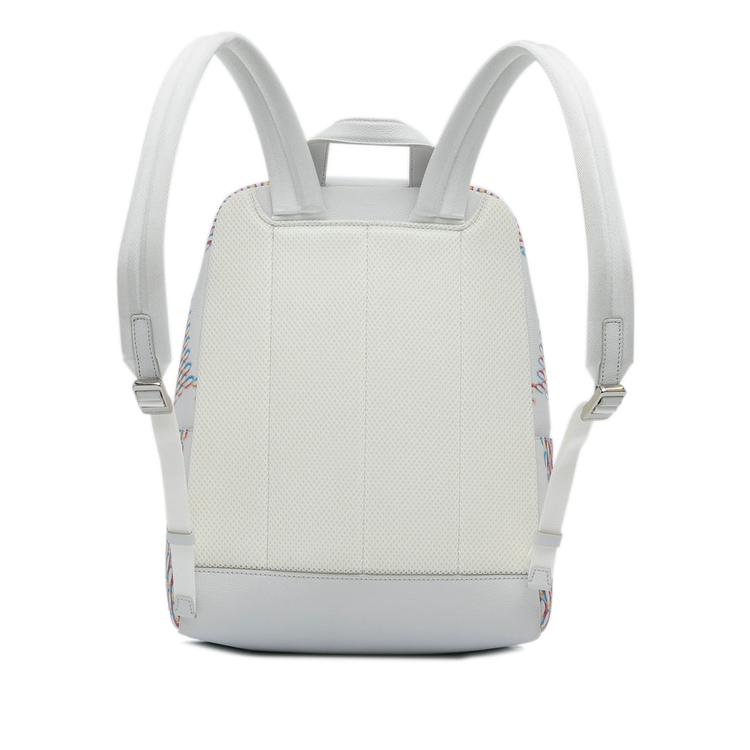 Damier Spray Racer Backpack White - Gaby Paris