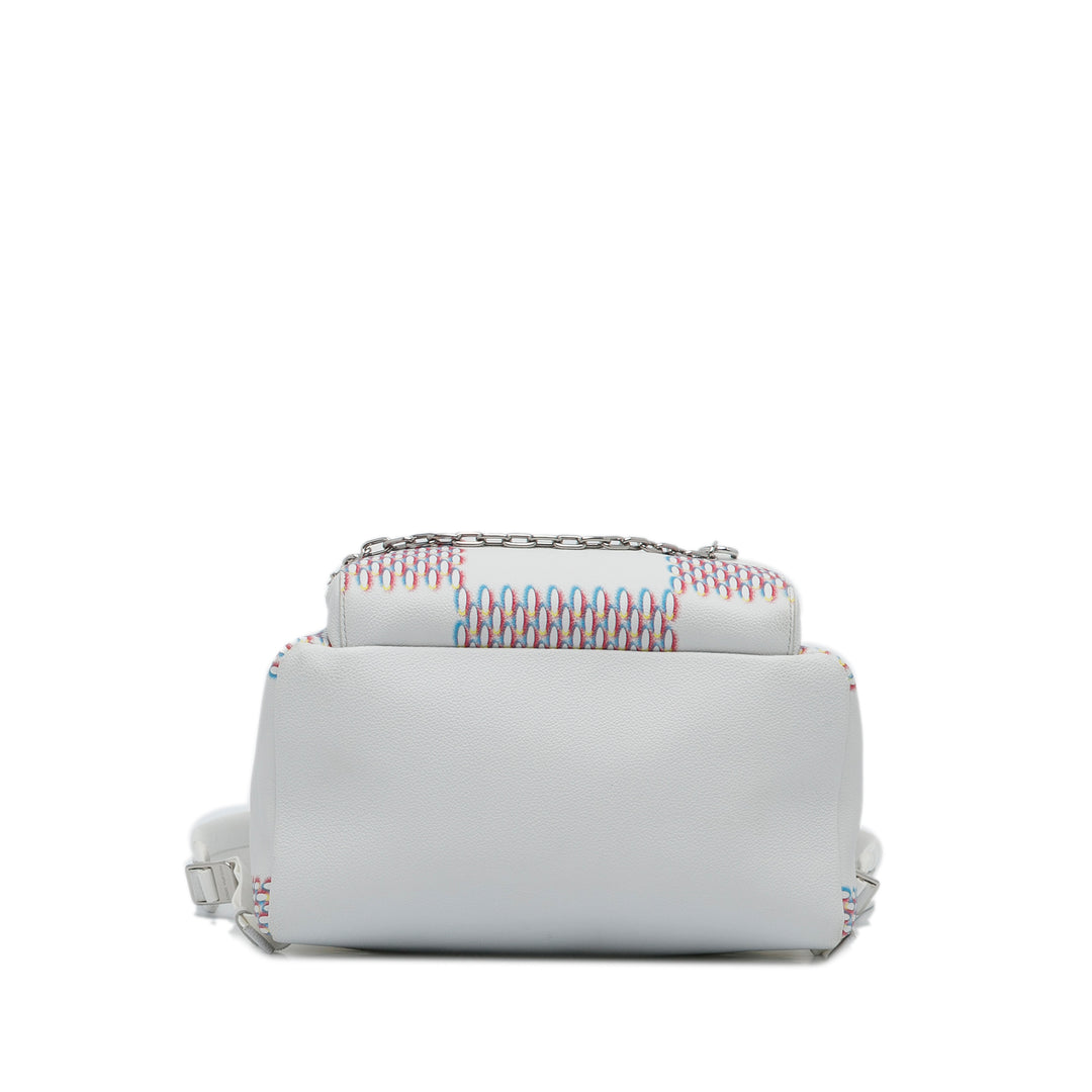 Damier Spray Racer Backpack White - Gaby Paris