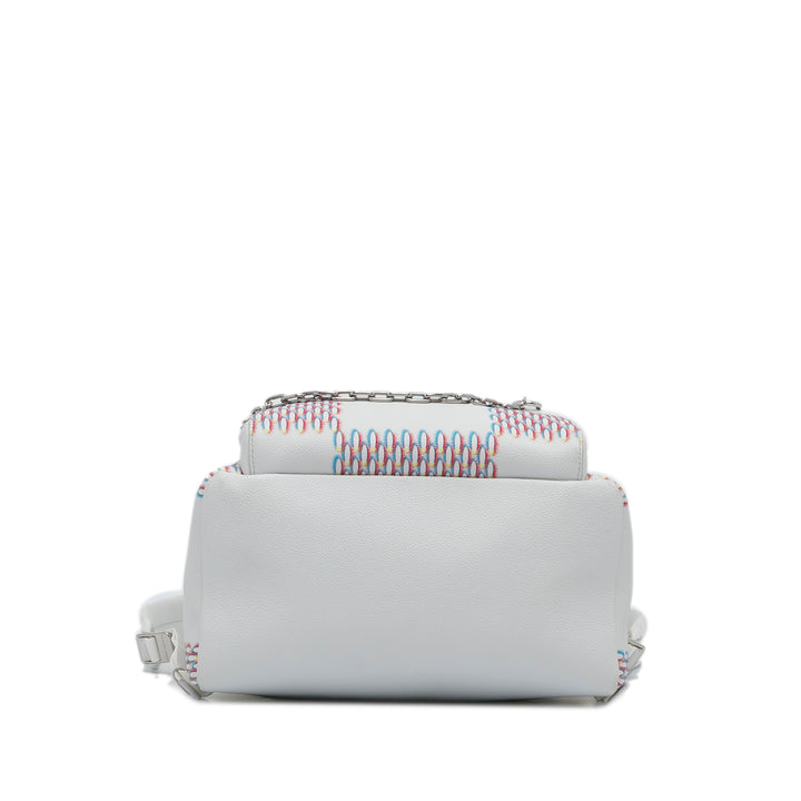Damier Spray Racer Backpack White - Gaby Paris