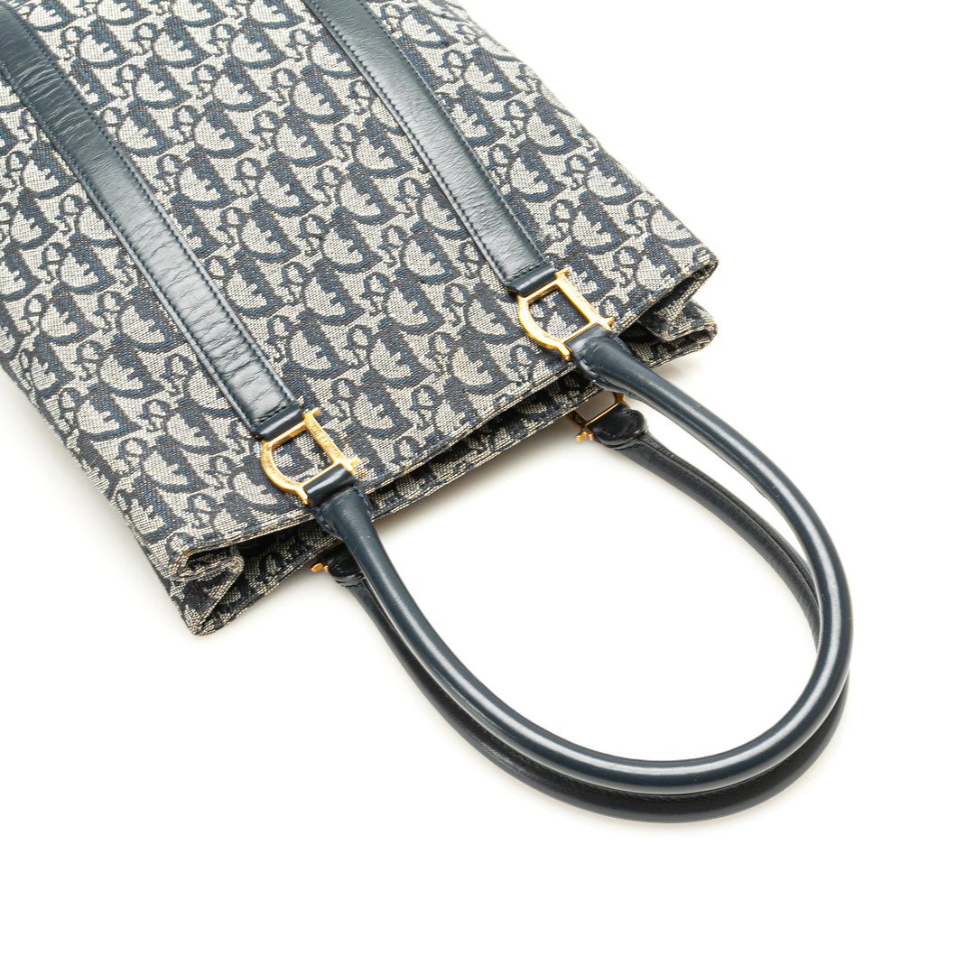 Diorissimo Trotter Canvas Tote Blue - Gaby Paris