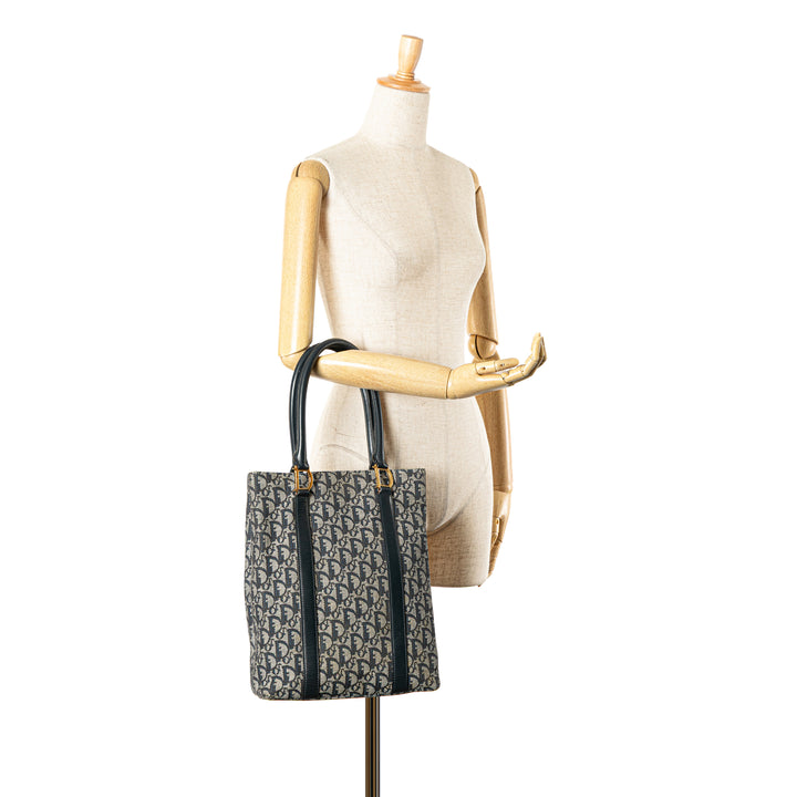 Diorissimo Trotter Canvas Tote Blue - Gaby Paris