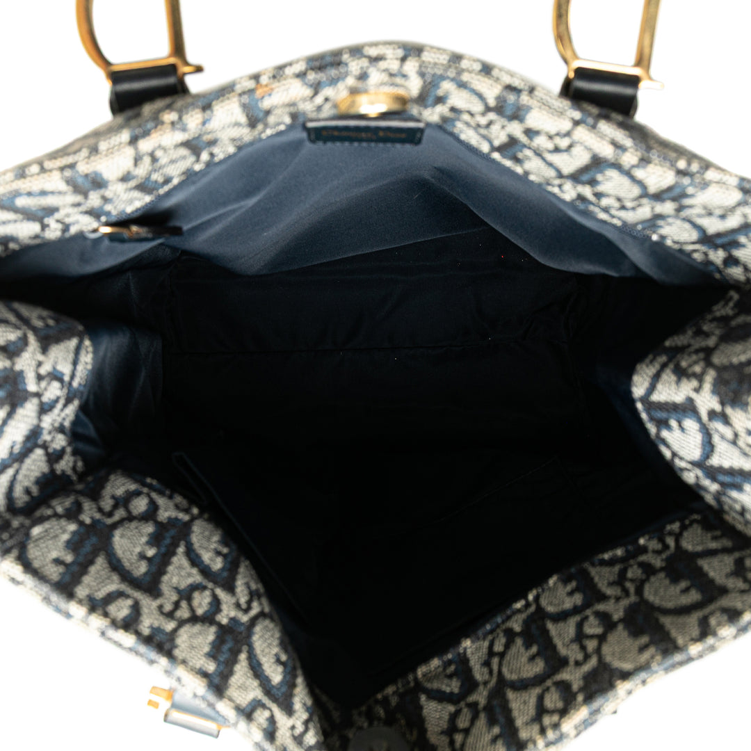 Diorissimo Trotter Canvas Tote Blue - Gaby Paris