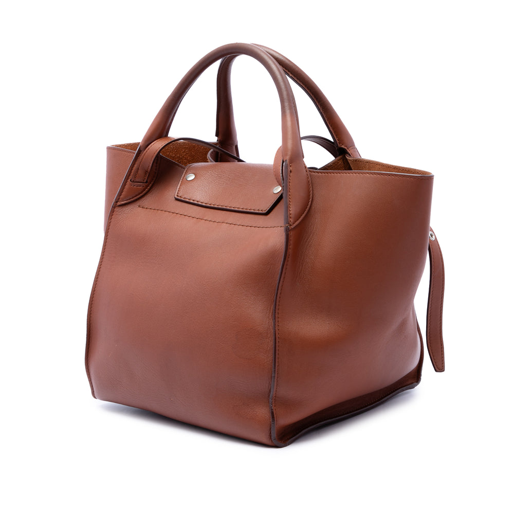 Celine Sac à main Big Petit Cuir de veau lisse Marron – vue 2 – GABY PARIS