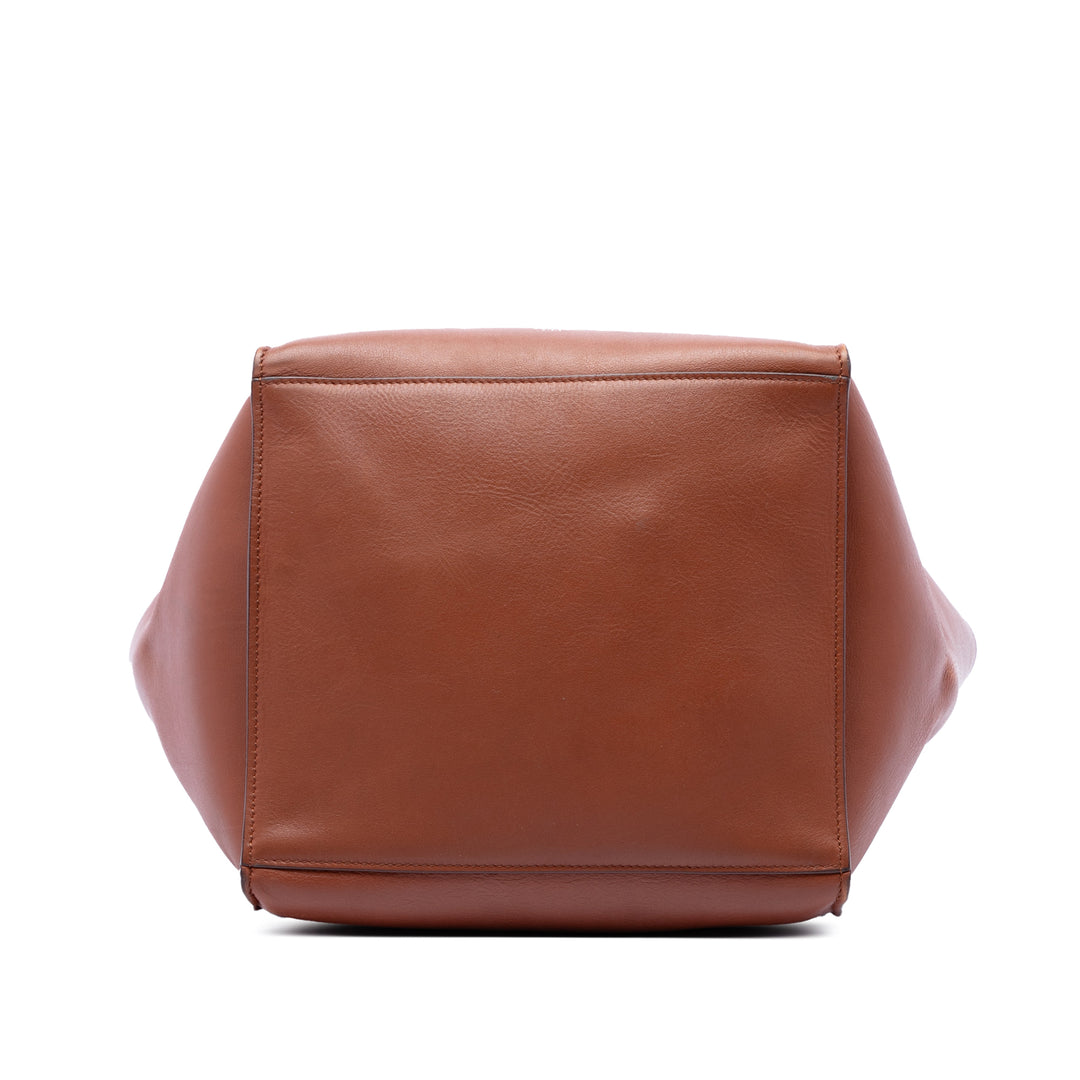 Celine Sac à main Big Petit Cuir de veau lisse Marron – vue 3 – GABY PARIS