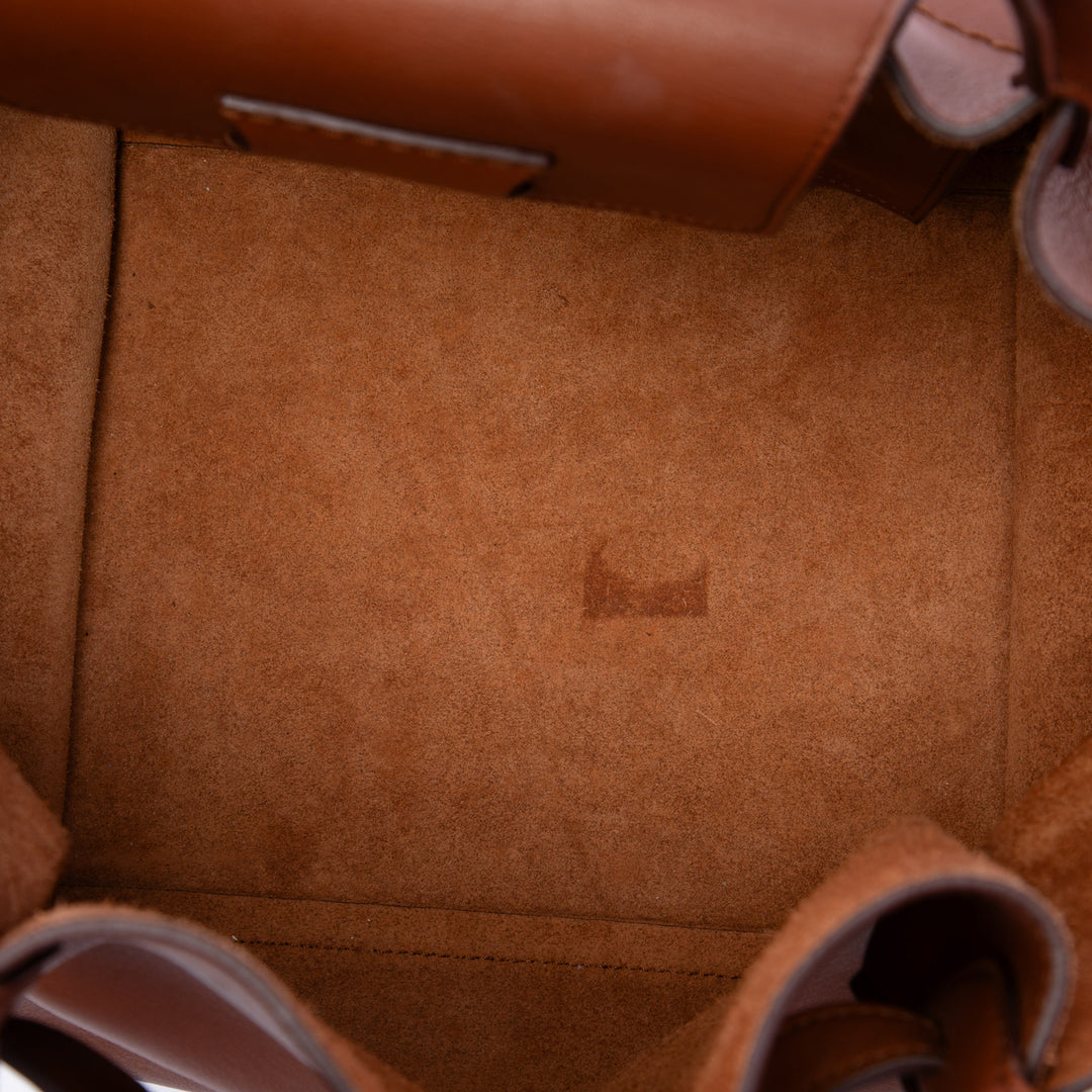 Celine Sac à main Big Petit Cuir de veau lisse Marron – vue 4 – GABY PARIS