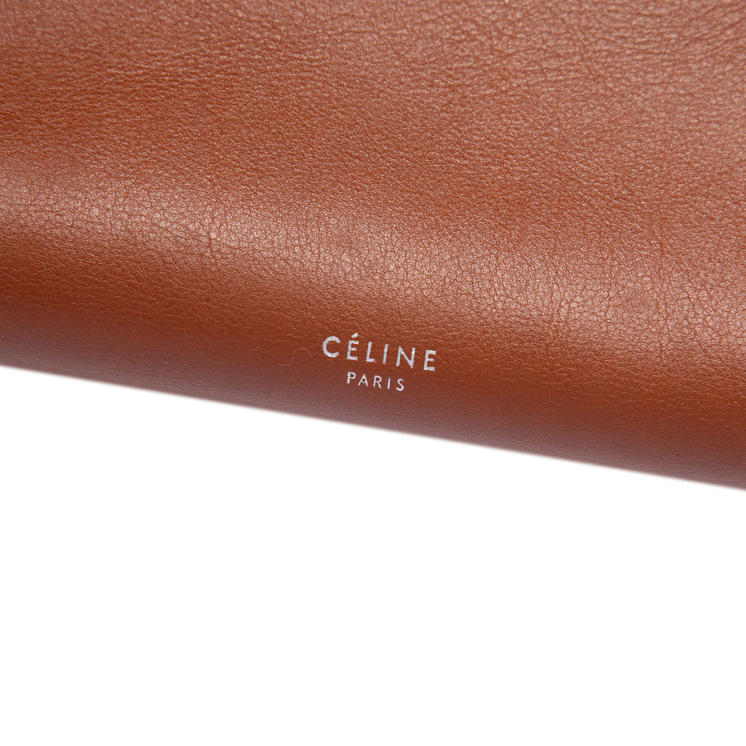 Celine Sac à main Big Petit Cuir de veau lisse Marron – vue 5 – GABY PARIS