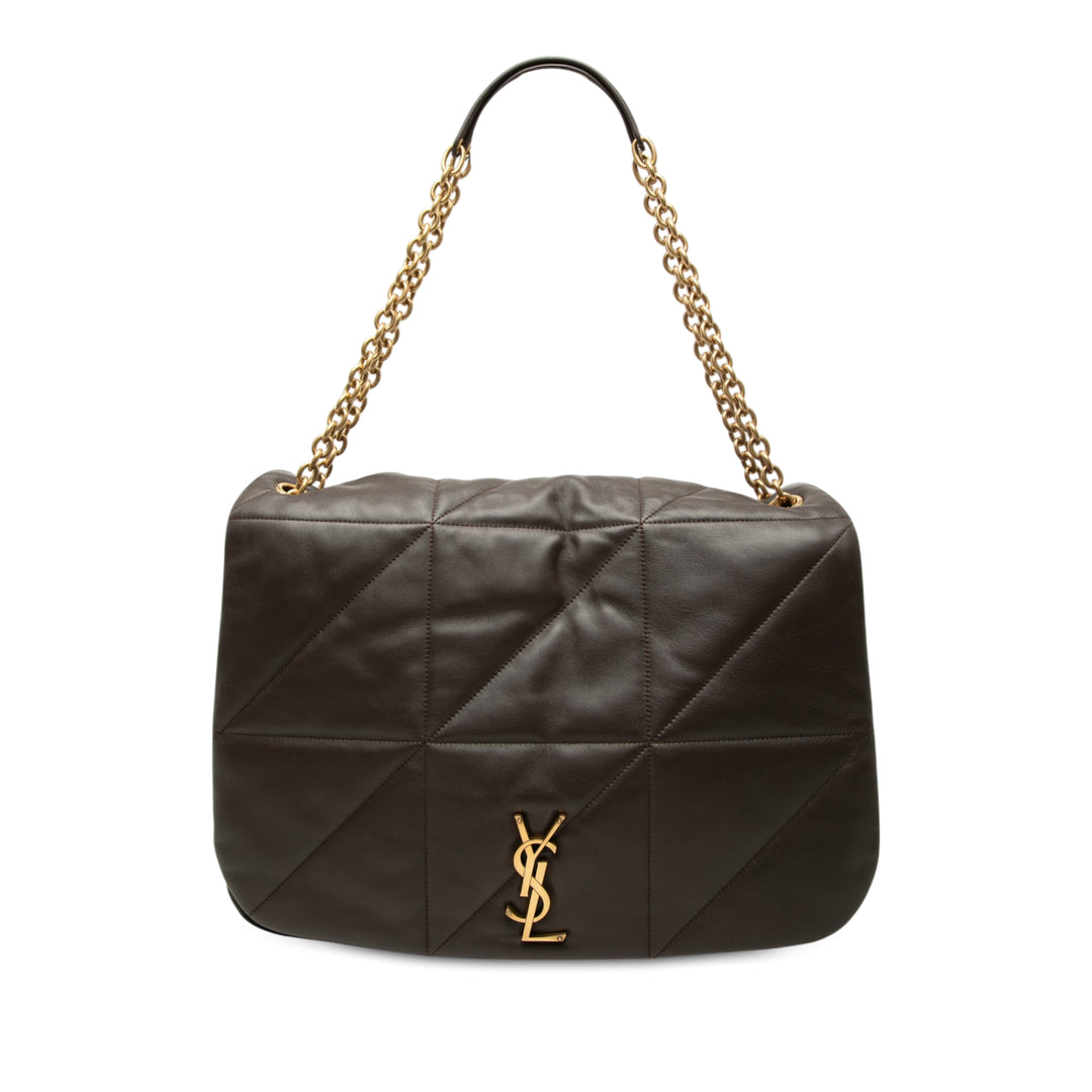 Matelassé Jamie 4.3 Sac Grand Cuir d'agneau Marron