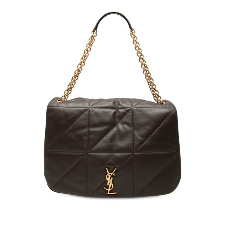 Matelassé Jamie 4.3 Sac Grand Cuir d'agneau Marron