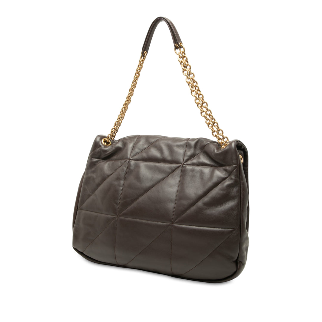 Matelassé Jamie 4.3 Sac Grand Cuir d'agneau Marron