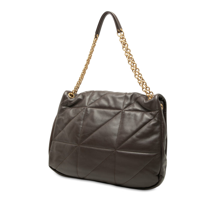 Matelassé Jamie 4.3 Sac Grand Cuir d'agneau Marron
