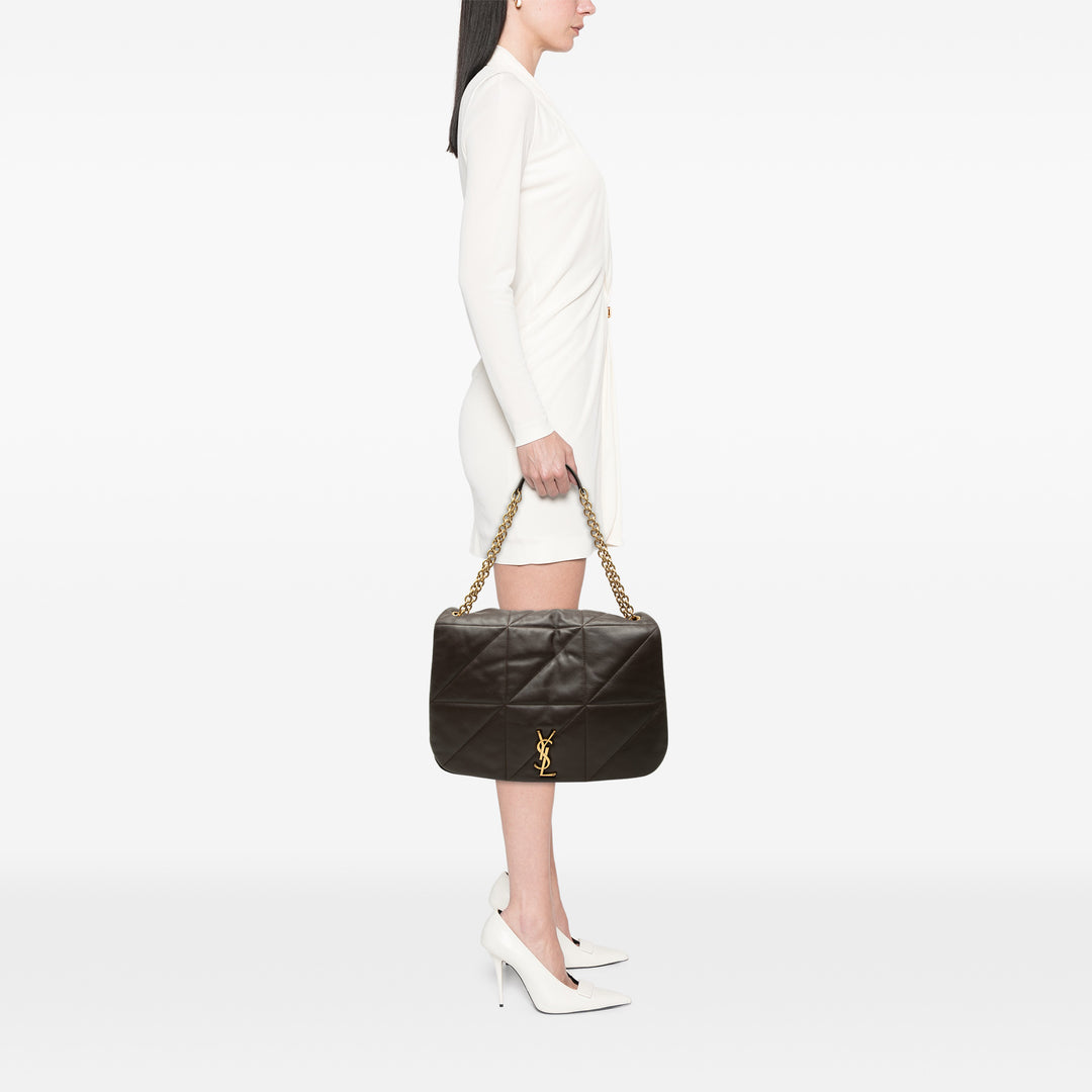 Matelassé Jamie 4.3 Sac Grand Cuir d'agneau Marron
