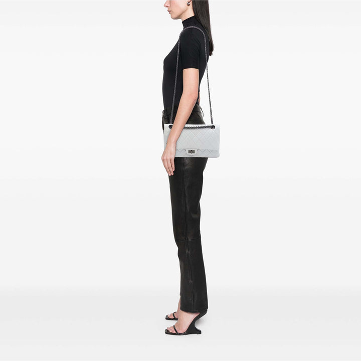 Chanel Matelassé vieilli Cuir de veau Reissue 2.55 Double rabat 226