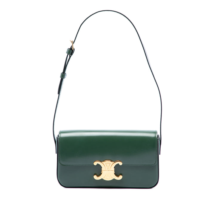 brillant Triomphe Claude Sac Cuir de veau Vert