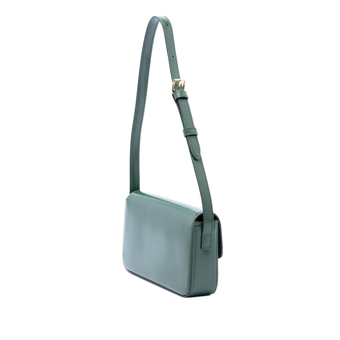 brillant Triomphe Claude Sac Cuir de veau Vert