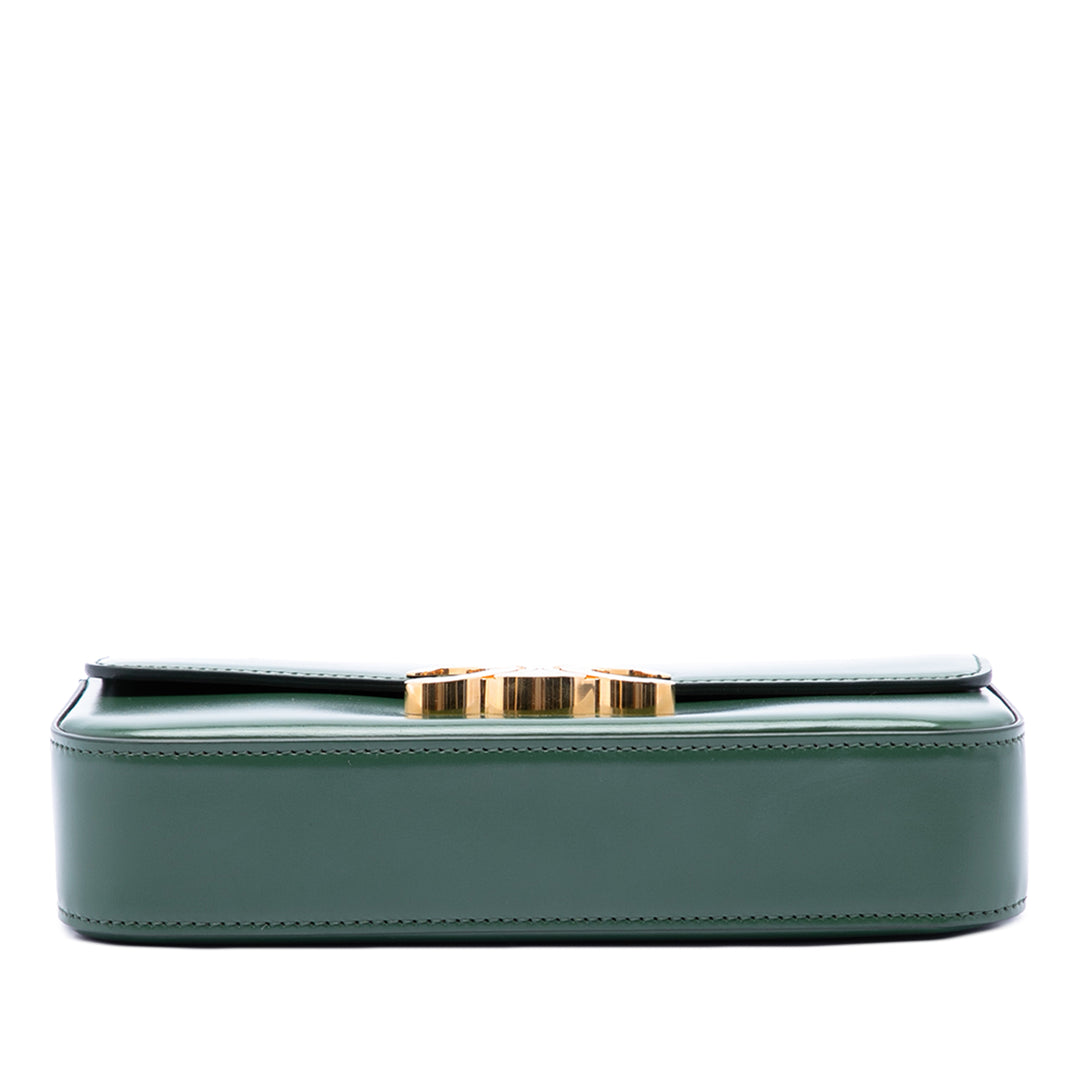 brillant Triomphe Claude Sac Cuir de veau Vert