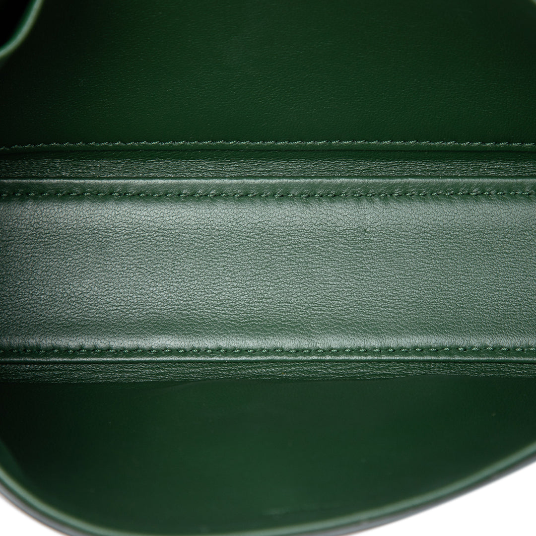 brillant Triomphe Claude Sac Cuir de veau Vert