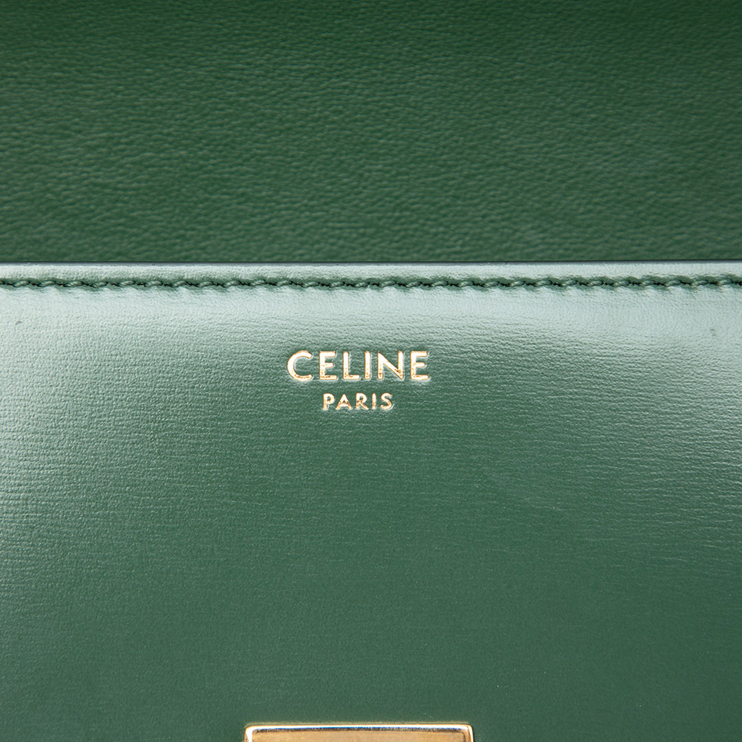 brillant Triomphe Claude Sac Cuir de veau Vert