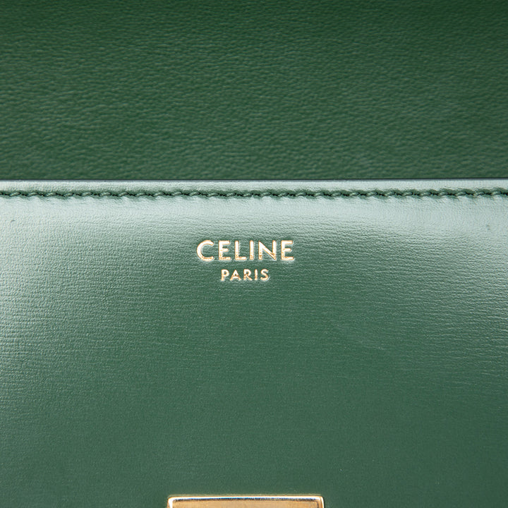brillant Triomphe Claude Sac Cuir de veau Vert