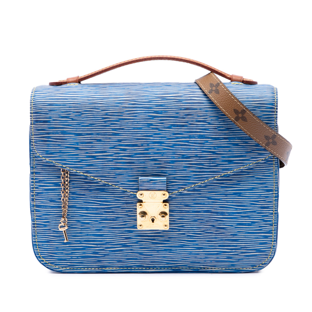 Louis Vuitton Reverse Pochette Métis Épi Bleu – vue principale – GABY PARIS