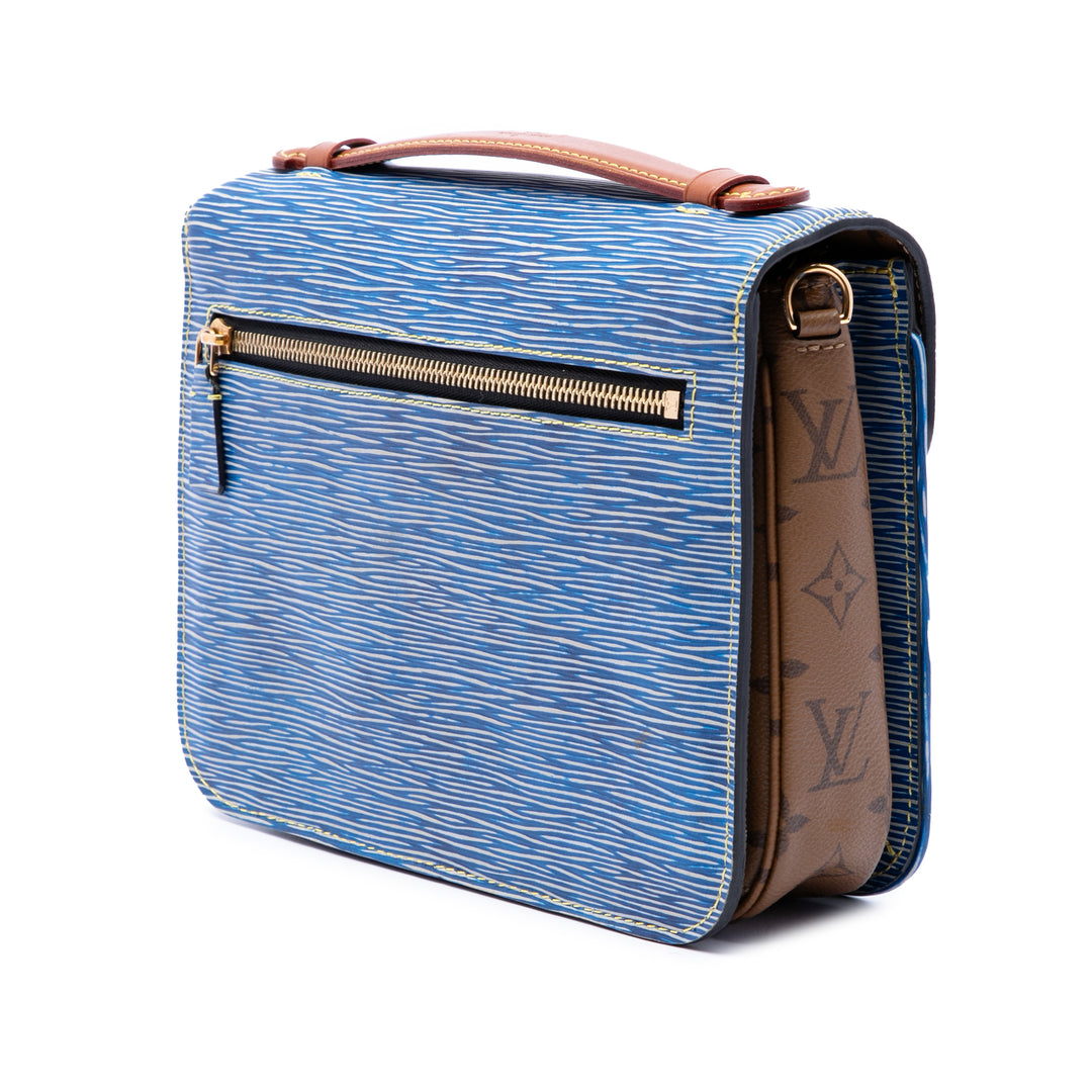 Louis Vuitton Reverse Pochette Métis Épi Bleu – vue 2 – GABY PARIS