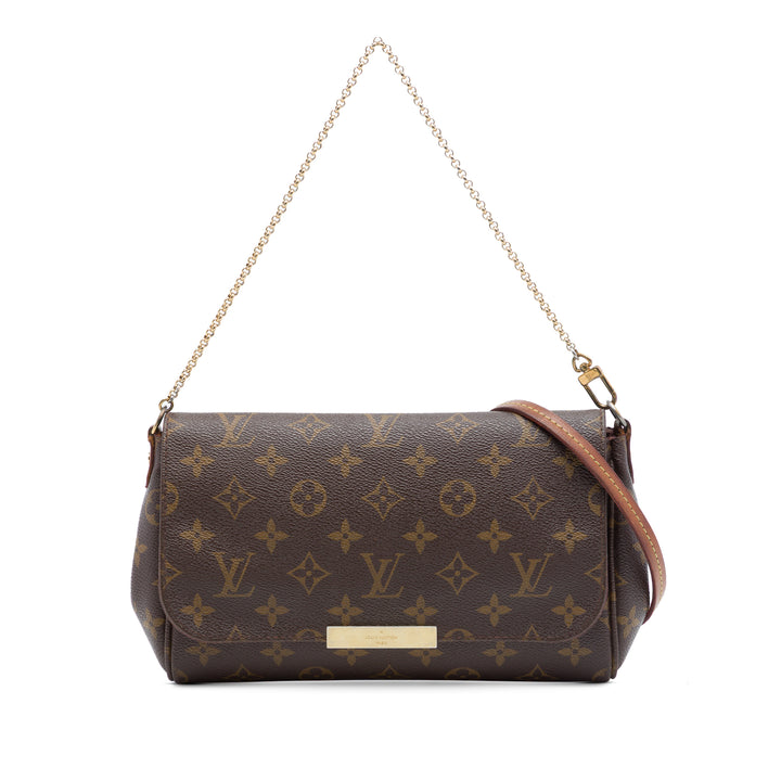 Louis Vuitton Sac à main Favorite Monogram MM Marron – vue principale – GABY PARIS