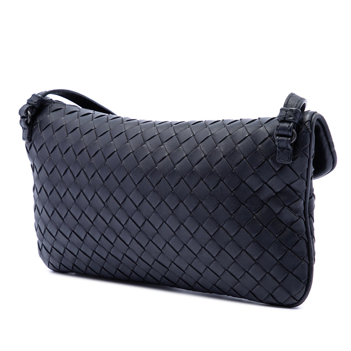 Bottega Veneta Mini Nappa Intrecciato Turn Lock Sac porté croisé