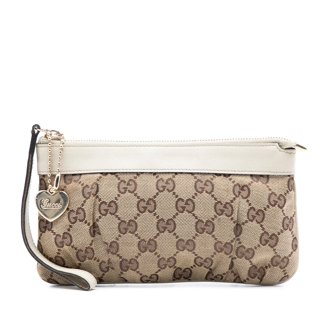 Gucci GG Toile Wristlet Pochette