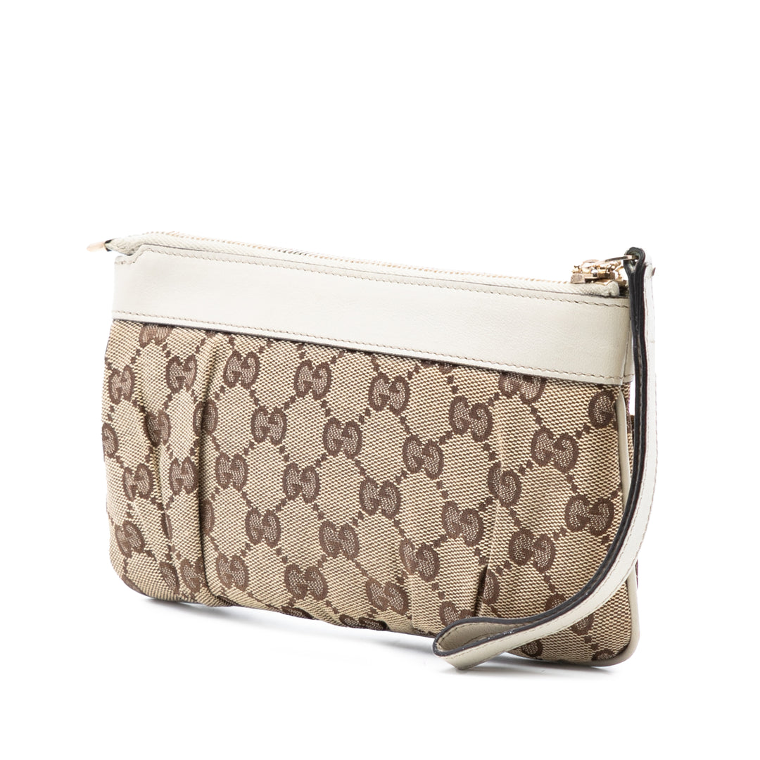 Gucci GG Toile Wristlet Pochette