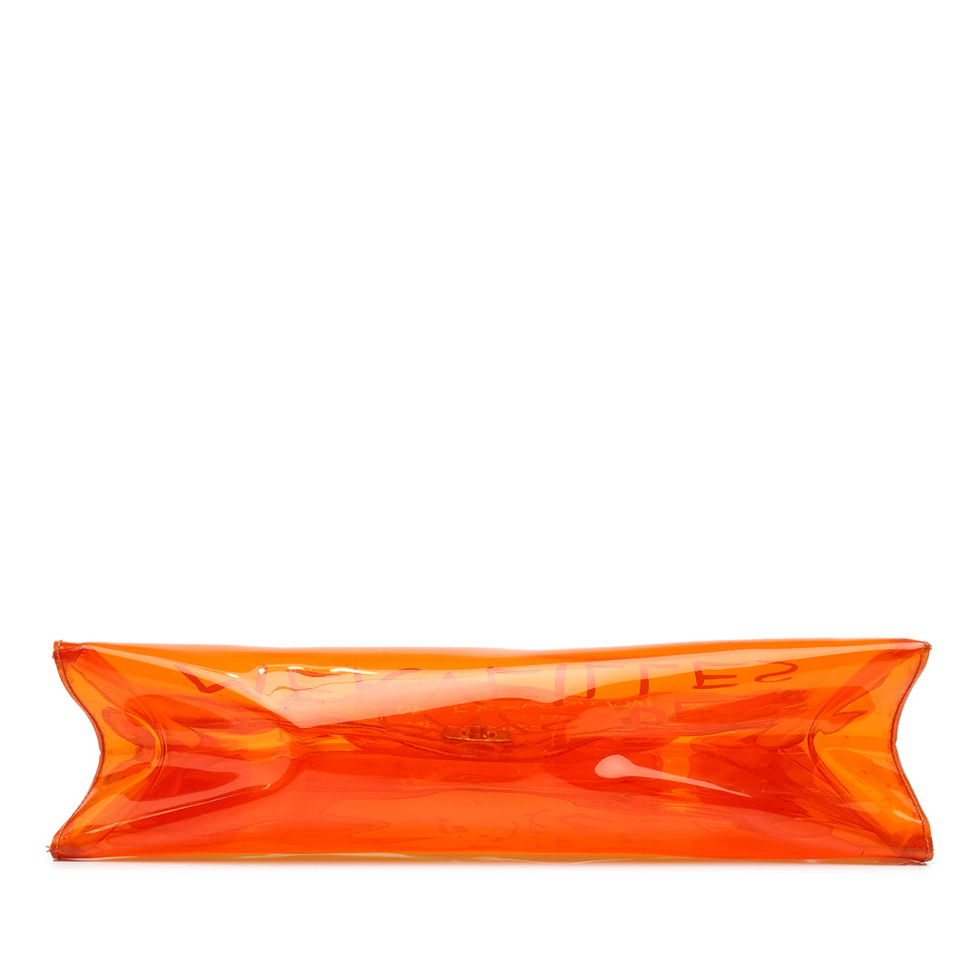 Hermès Vinyl Souvenir De L Exposition Kelly Sac Orange – vue 3 – GABY PARIS