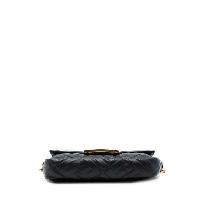 Zucca embossé Baguette Sac Mini Noir