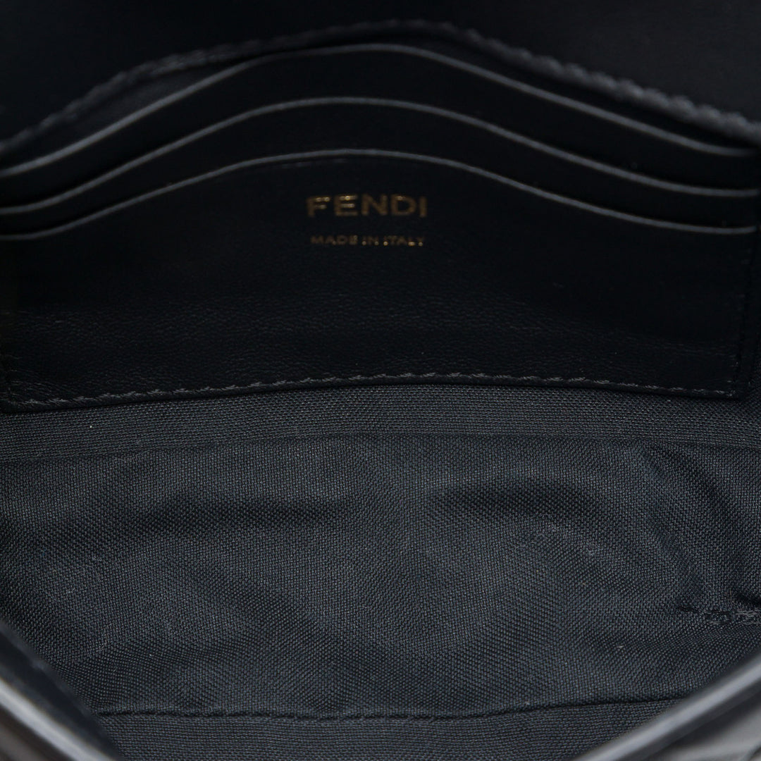 Zucca embossé Baguette Sac Mini Noir
