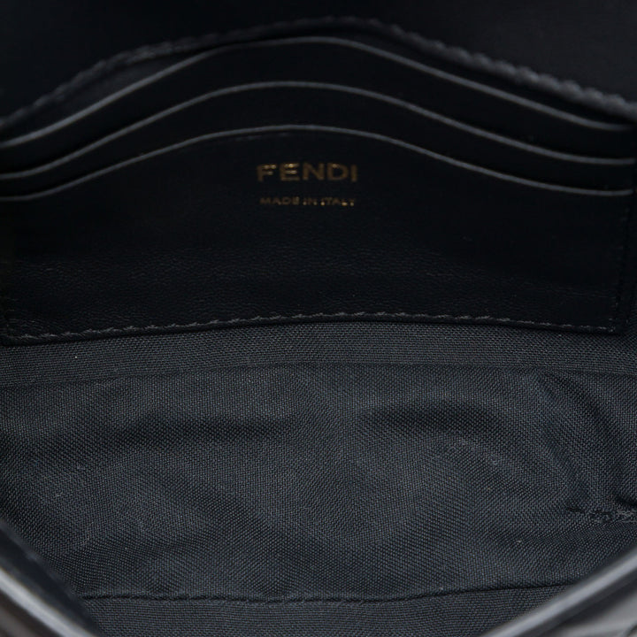 Zucca embossé Baguette Sac Mini Noir