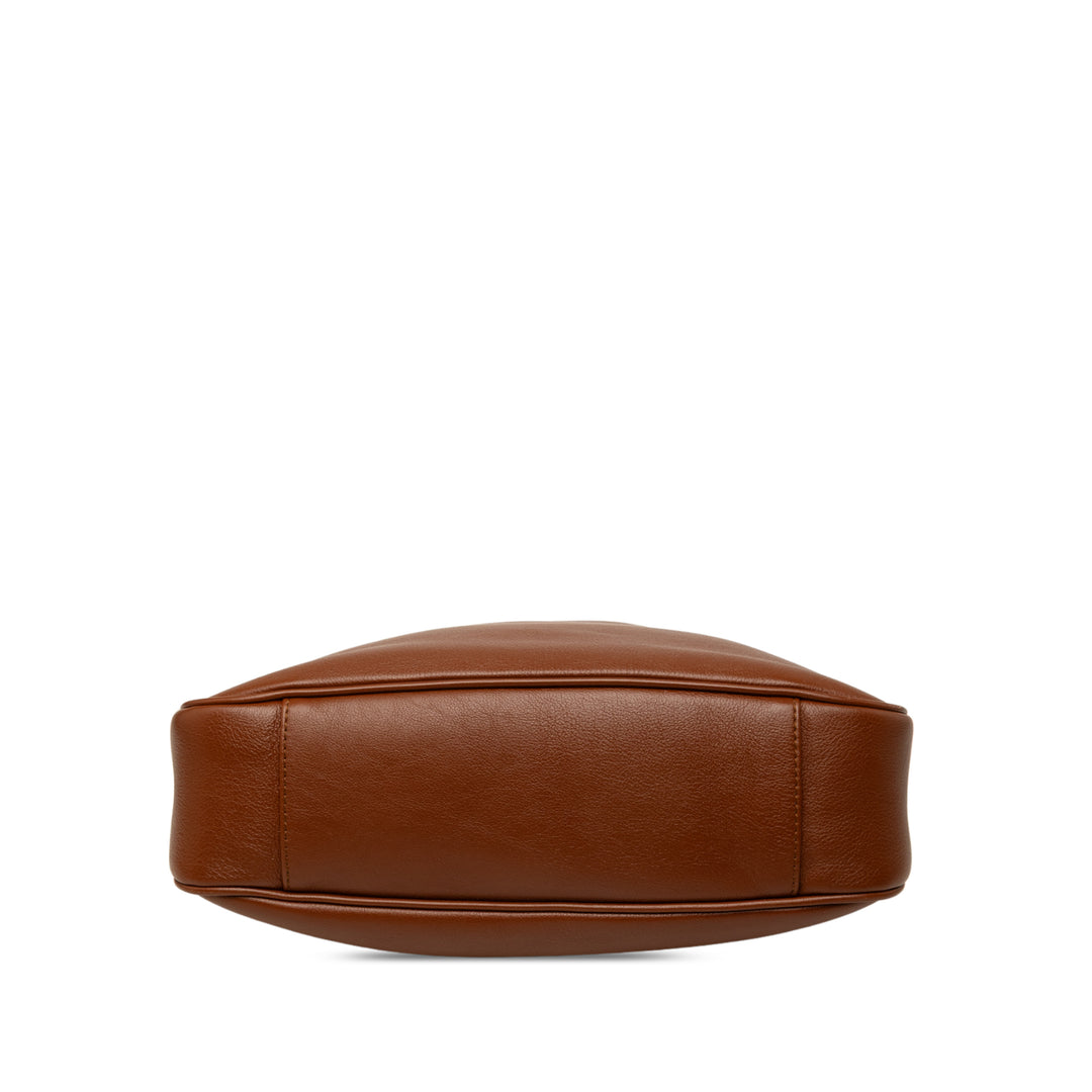 Gucci Bamboo Diana Sac Moyen Cuir de veau Marron – vue 3 – GABY PARIS