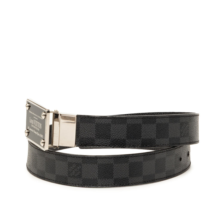 Louis Vuitton Inventeur Réversible Ceinture Damier Graphite Noir – vue 2 – GABY PARIS